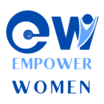 logo του ευρωπαϊκού προγράμματος empower women σε γαλάζιο και μπλε χρώμα.