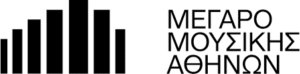 Το logo του Μεγάρου Μουσικής Αθηνών σε μαύρο χρώμα