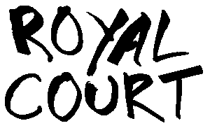 logo of the Royal Court Theatre in bold black letters